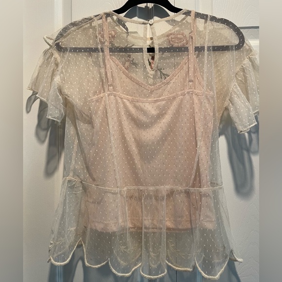 Dex Floral Lace Blouse - Picture 3 of 3